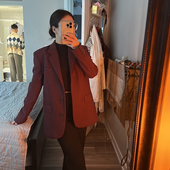 BABATON REGULAR FIT Burgundy Blazer - Picture 7 of 8